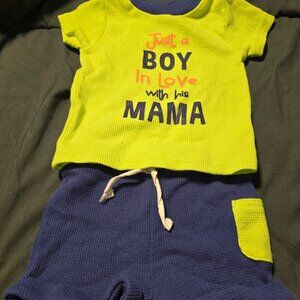 Boy in love with his mama